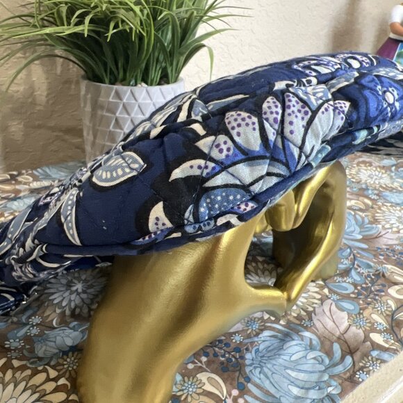 Vera Bradley Set-Crossbody Purse Blue Floral Design And Matching Wristlet - Picture 3 of 16